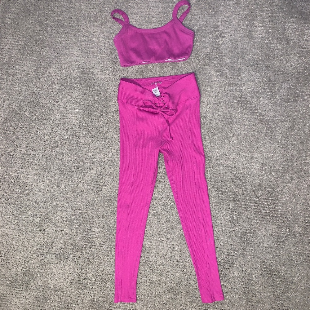 Year Of Ours pink set Spring 2023